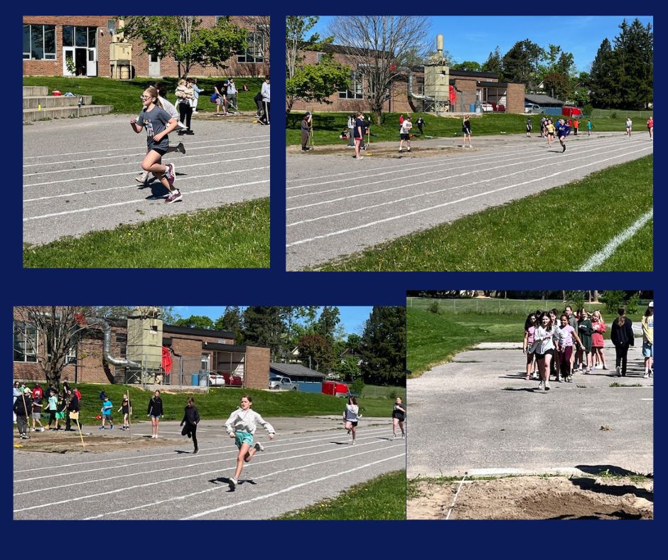 Collage of APS student track day